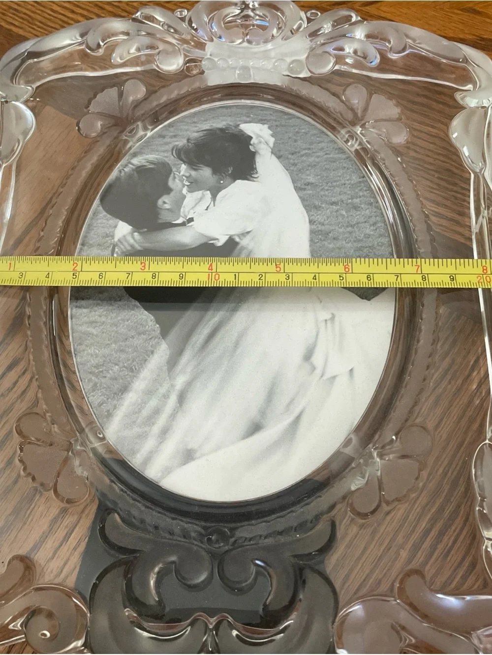 Mikasa “Princess” 5x7 Crystal Wedding Picture Frame Clear & Frosted. Germany NWT